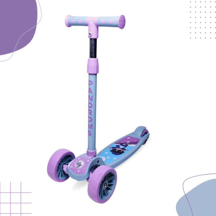 PANDROMS Kids Kick Scooter - Lavender/Blue