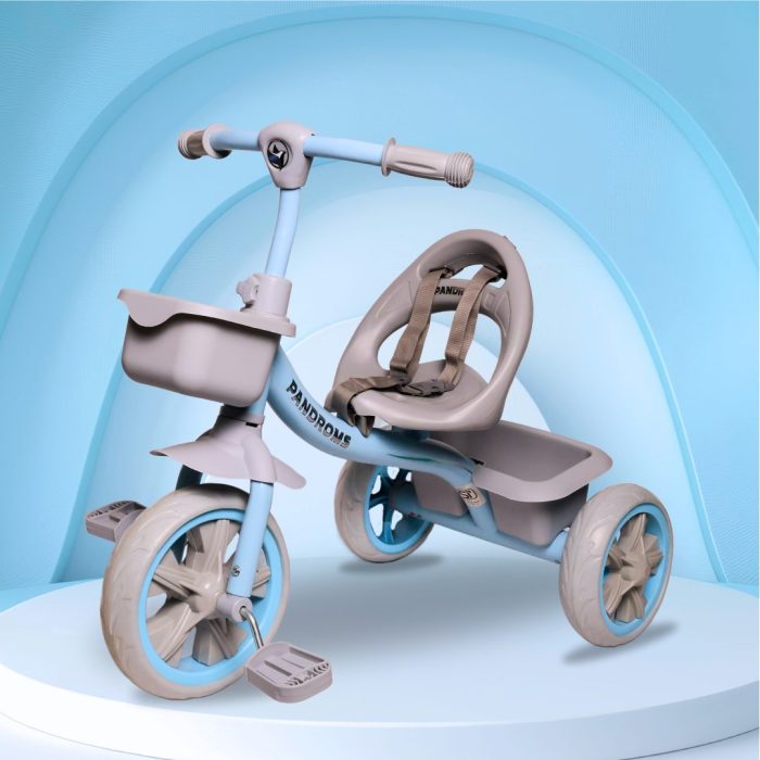 Pandroms Kids Tricycle - Blue/Grey