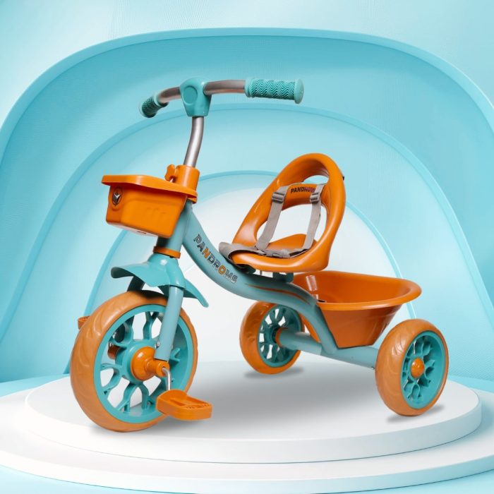 PANDROMS Kids Tricycle (PTC3003) - Brown/Green