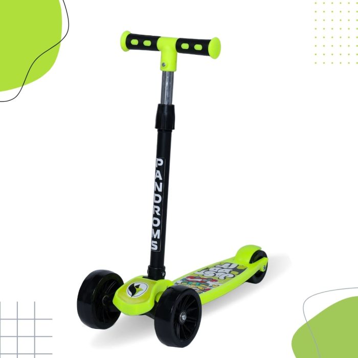 PANDROMS Kids Kick Scooter - Fl. Yellow/Black